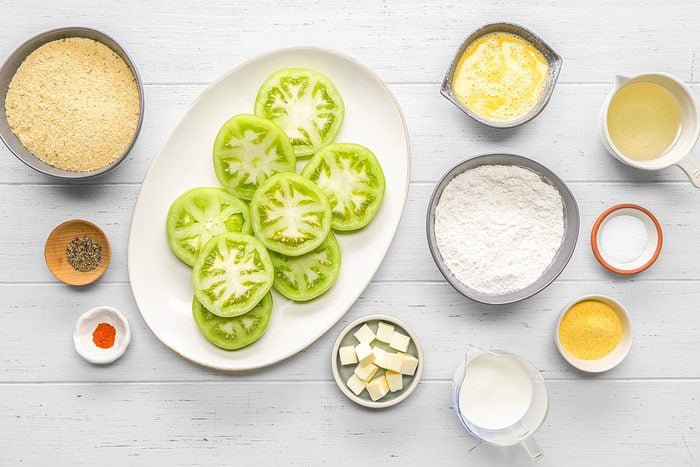 Overhead shot of ingredients on the counter